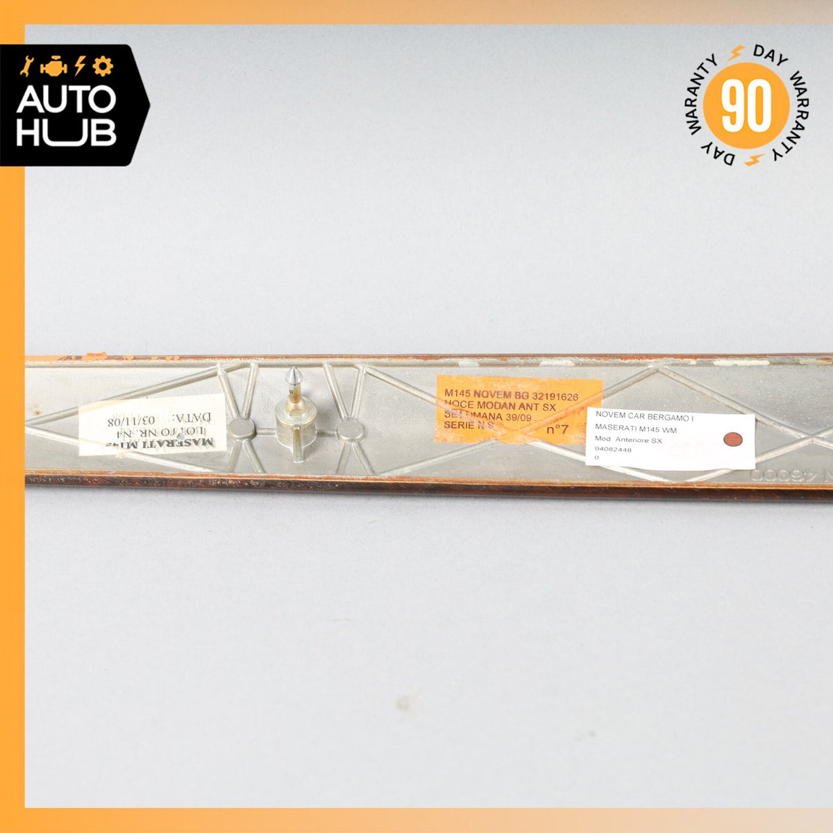 08-19 Maserati GranTurismo M145 Front Left Driver Side Door Panel Trim Wood OEM - photo 11