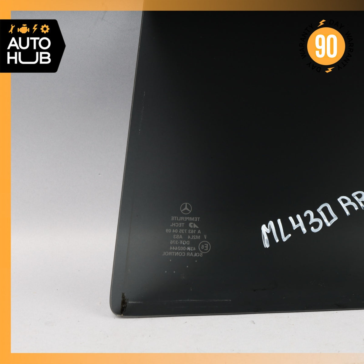 98-05 Mercedes W163 ML430 ML320 Rear Right Fixed Privacy Window Glass OEM - photo 10