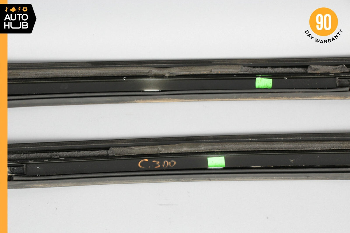 Mercedes W204 C300 C350 Exterior Roof Molding Inner Port Bag Cover Set of 2 OEM - photo 9