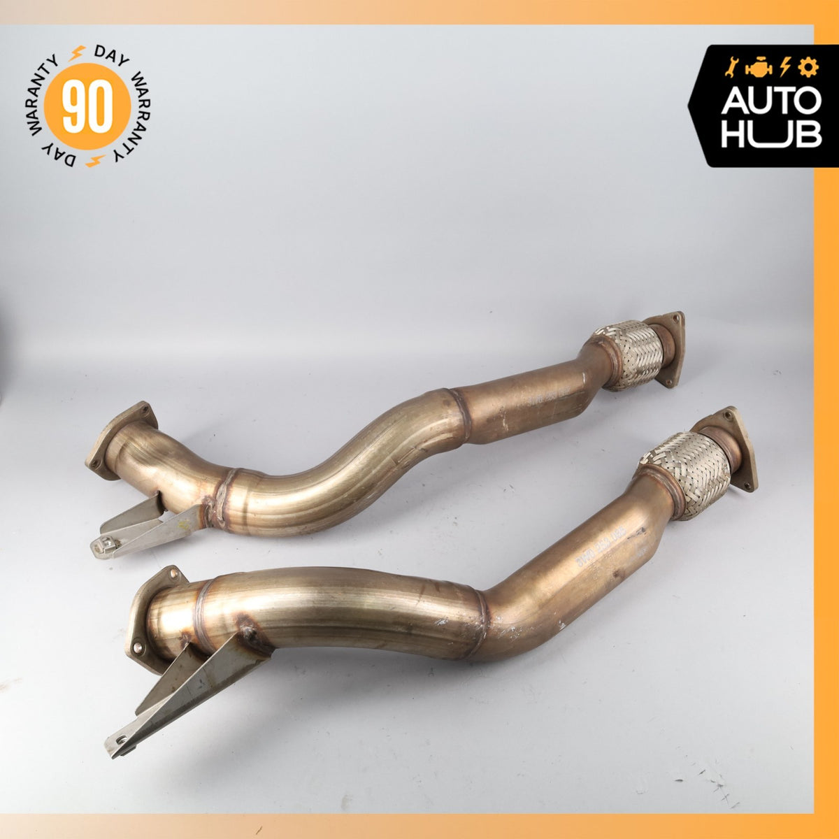 Bentley Continental Flying Spur GT 6.0L Exhaust Downpipe Set 3W0254300A OEM 39k - photo 2