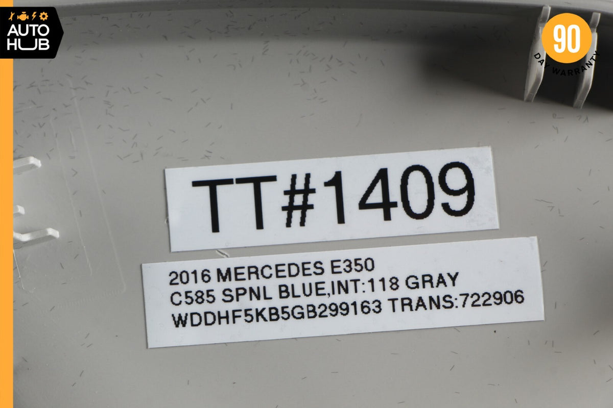 10-16 Mercedes W212 E350 E400 Right Dashboard Dash Cover Panel Trim Gray OEM 65k - photo 12