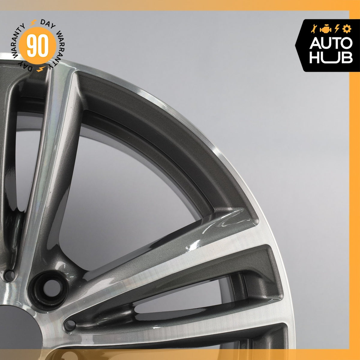 BMW F30 335i 340i 430i 8.5 x 19 19" Style 442 Rear Wheel Rim Polished Gray OEM - photo 4