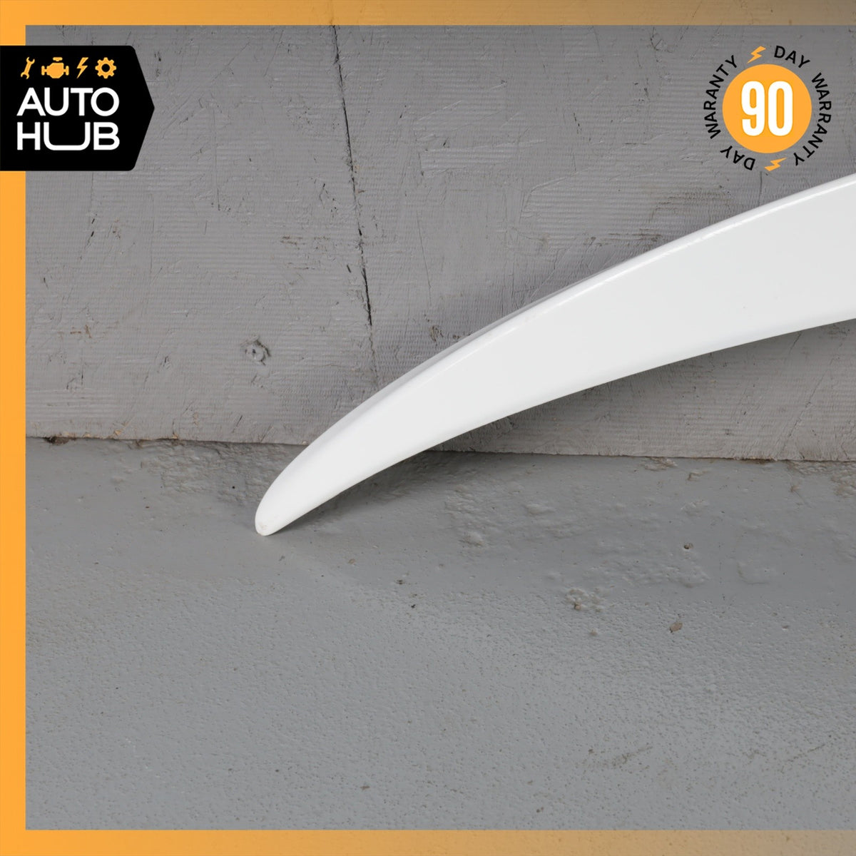 Mercedes W205 C300 C43 AMG Sedan Rear Trunk Lid Spoiler Lip Wing White OEM - photo 7