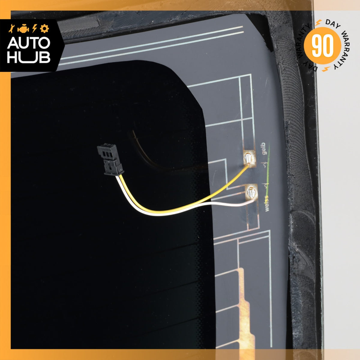 17-23 Mercedes W205 C300 C43 C63 AMG Coupe Rear Windshield Window Glass OEM 50k - photo 18