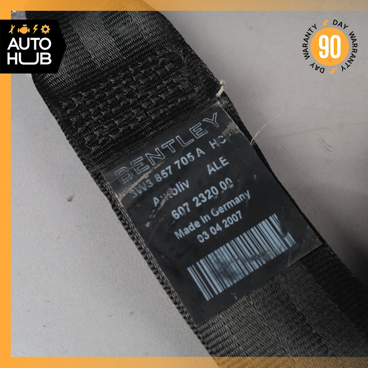 07-11 Bentley Continental GTC GT Front Left Driver Side Seat Belt OEM 40k - photo 5