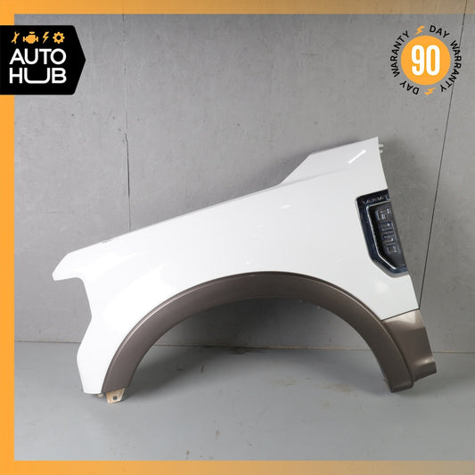 17-19 Ford F250 F350 F450 F550 Left Side Fender Assembly White OEM - photo 1