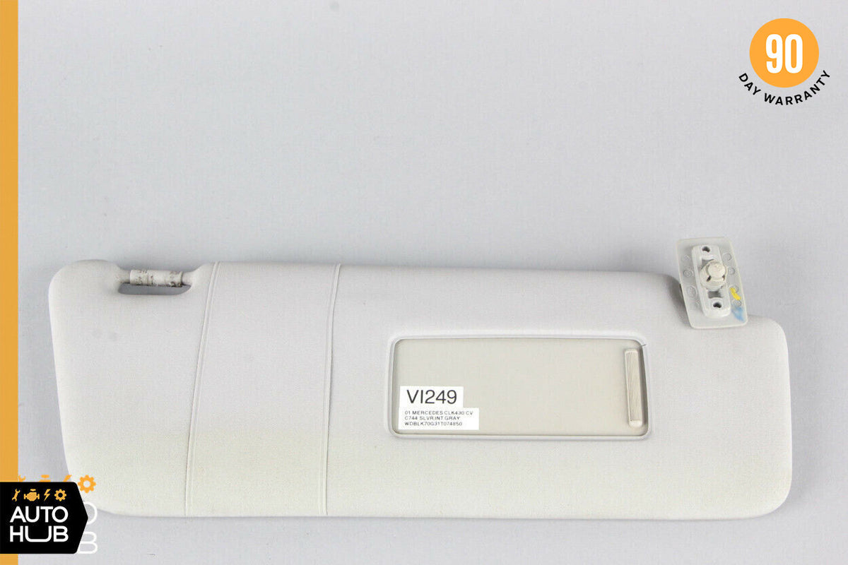 98-03 Mercedes W208 CLK430 CLK55 AMG Sunvisor Shade Cover Right Passenger OEM - photo 1