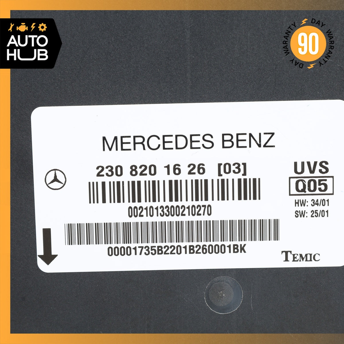 03-08 Mercedes R230 SL500 SL55 SL550 Convertible Top Roof Control Module OEM - photo 5