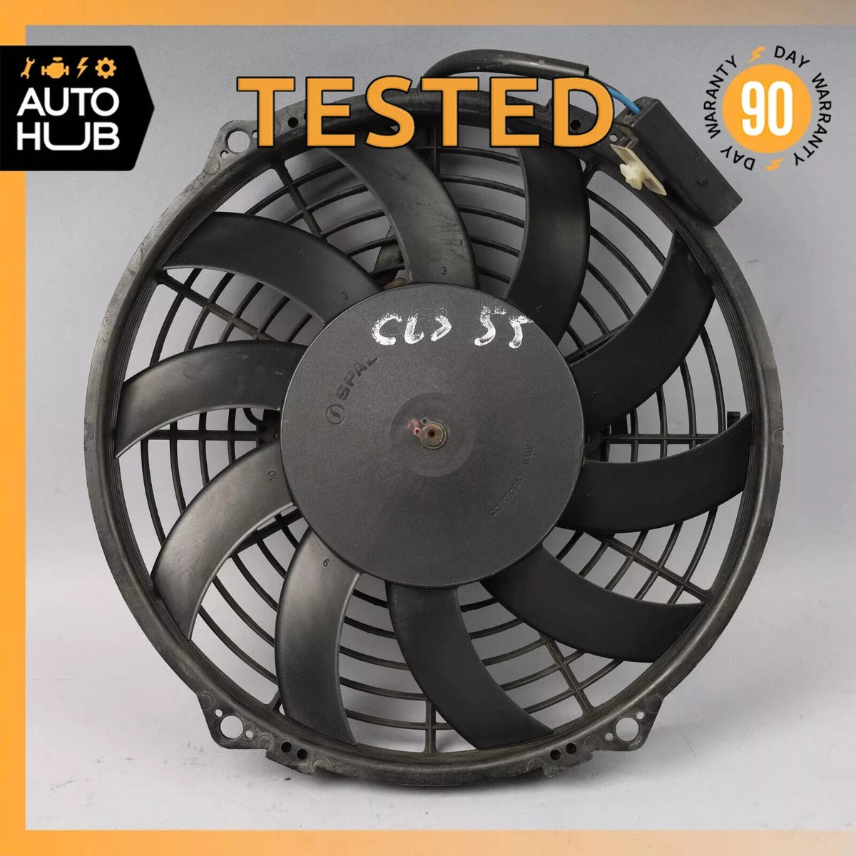 03-06 Mercedes W219 CLS55 E55 AMG Engine Radiator Cooling Fan Motor Assembly OEM - photo 1