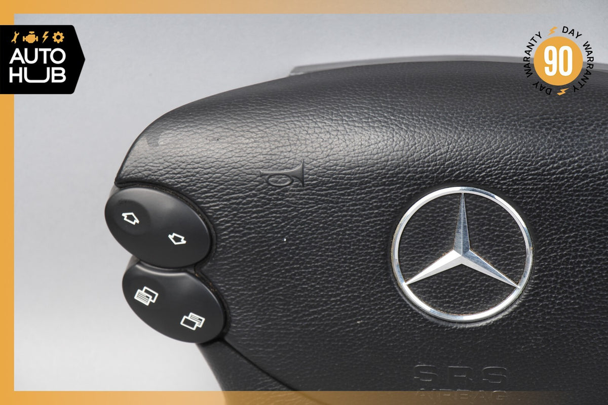 Mercedes R230 SL500 SL55 AMG CLK500 E350 Steering Wheel Airbag Air Bag Black OEM - photo 2