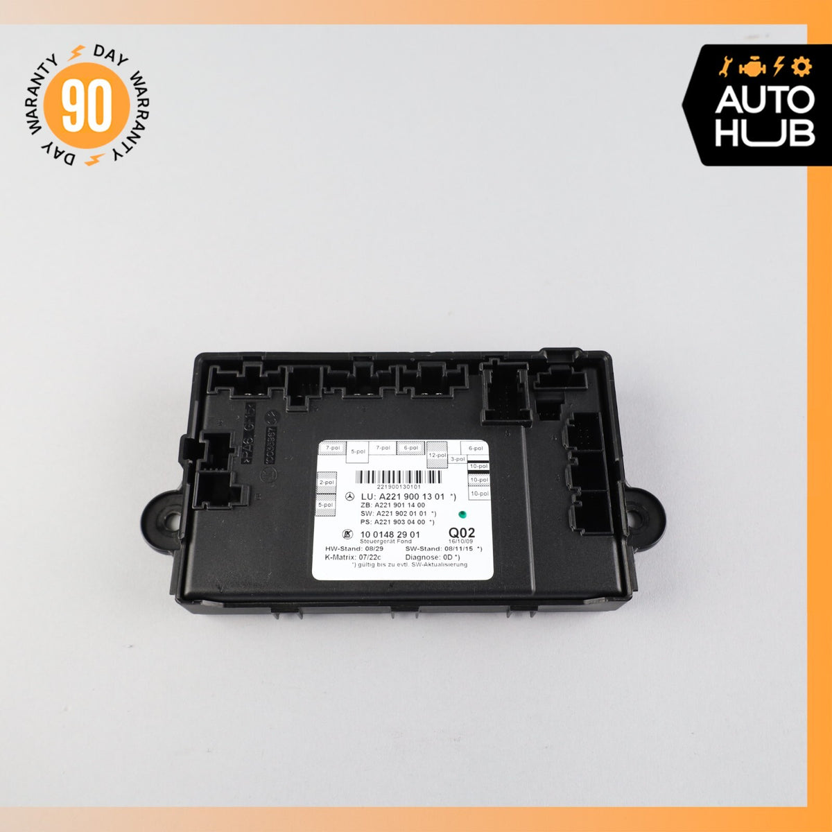 07-13 Mercedes W221 S63 AMG S400 Rear Right or Left Side Door Control Module OEM - photo 5