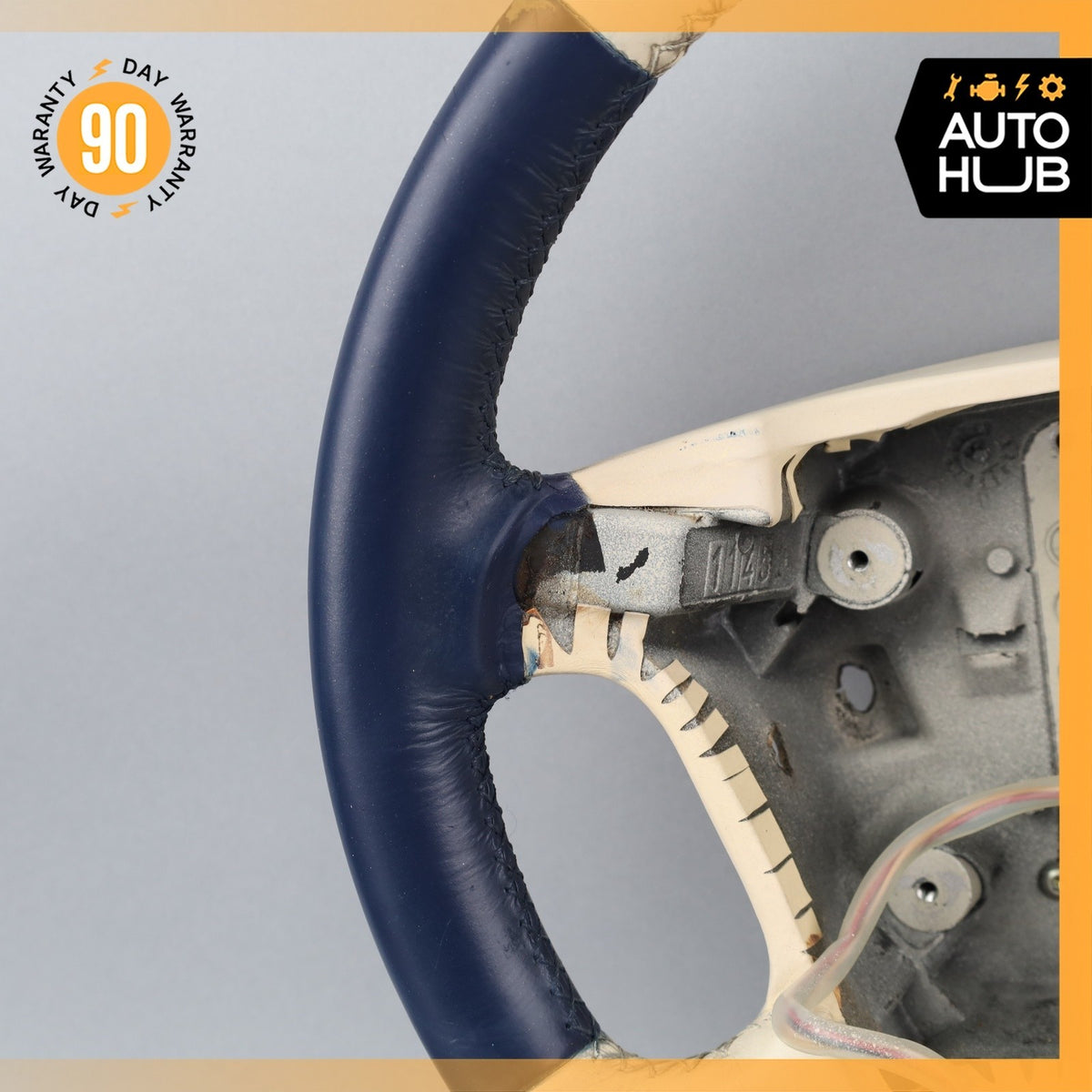 99-02 Bentley Arnage Steering Wheel Beige Blue PH27727PB OEM 42k - photo 7