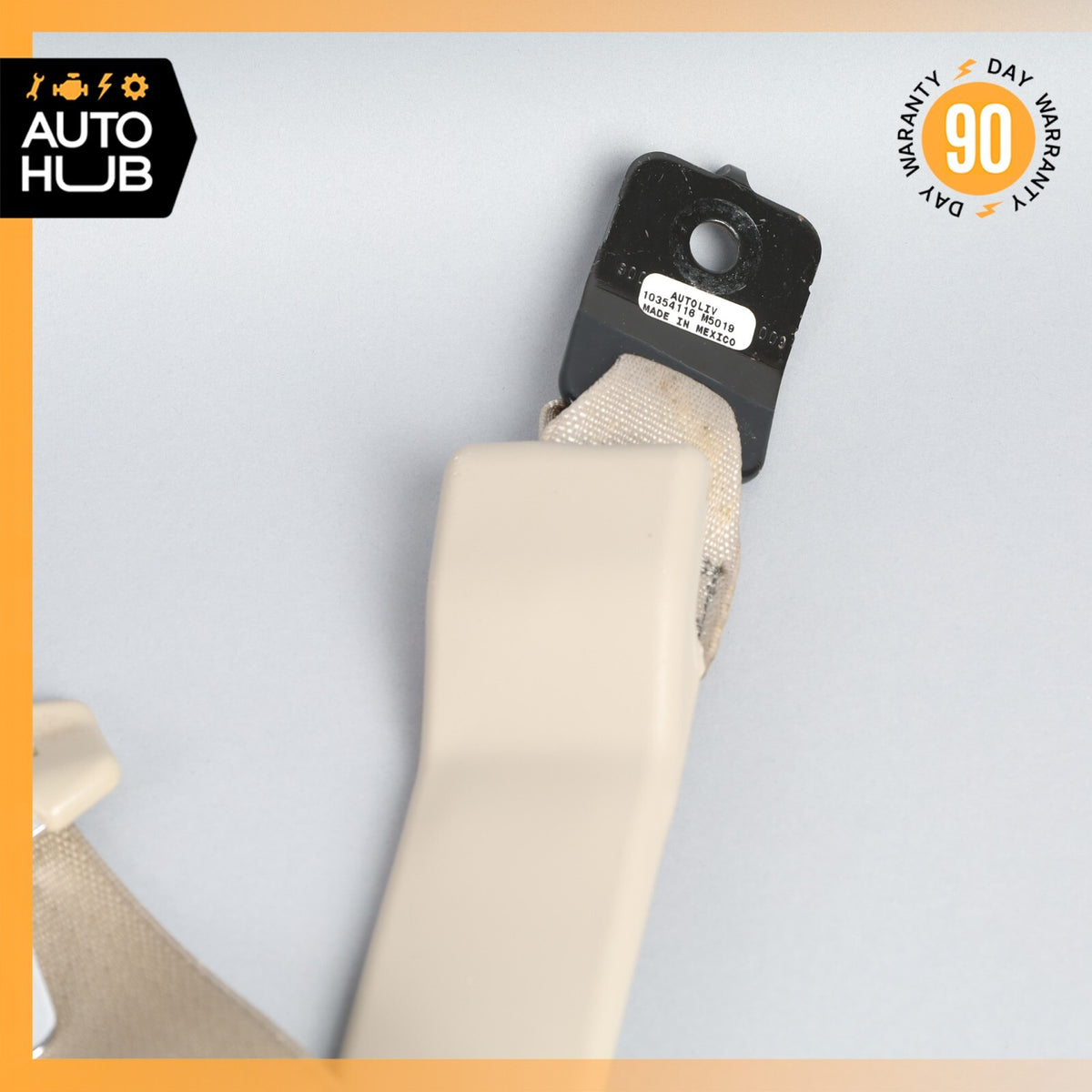04-05 Cadillac XLR Left Driver Seatbelt Seat Belt Retractor Beige 89023213 OEM - photo 7