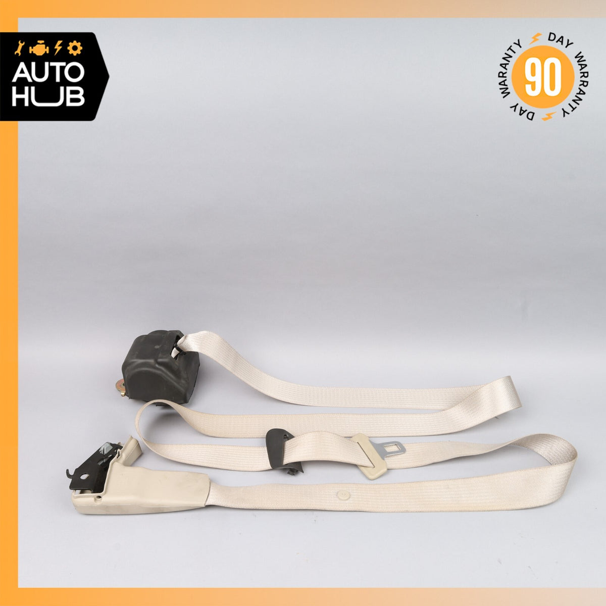04-06 Cadillac XLR Right Side Seatbelt Seat Belt Retractor Beige 89023216 OEM - photo 1