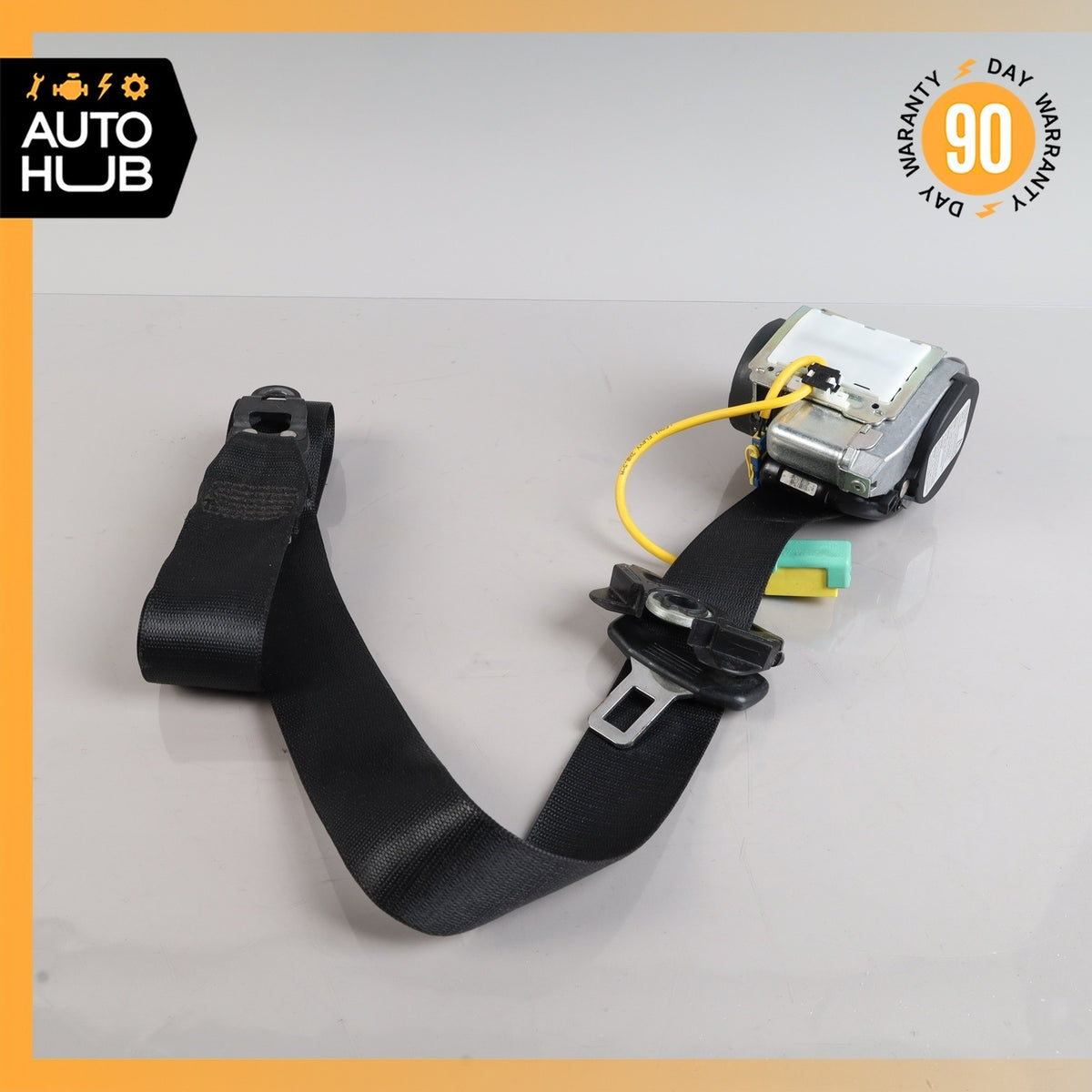 Porsche Cayenne 955 Front Left Driver Side Seat Belt Black OEM - photo 1