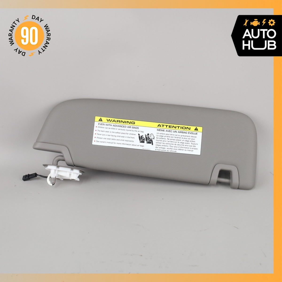 10-16 Porsche Panamera 970 Left Driver Side Sun Visor Sunvisor Gray OEM - photo 2