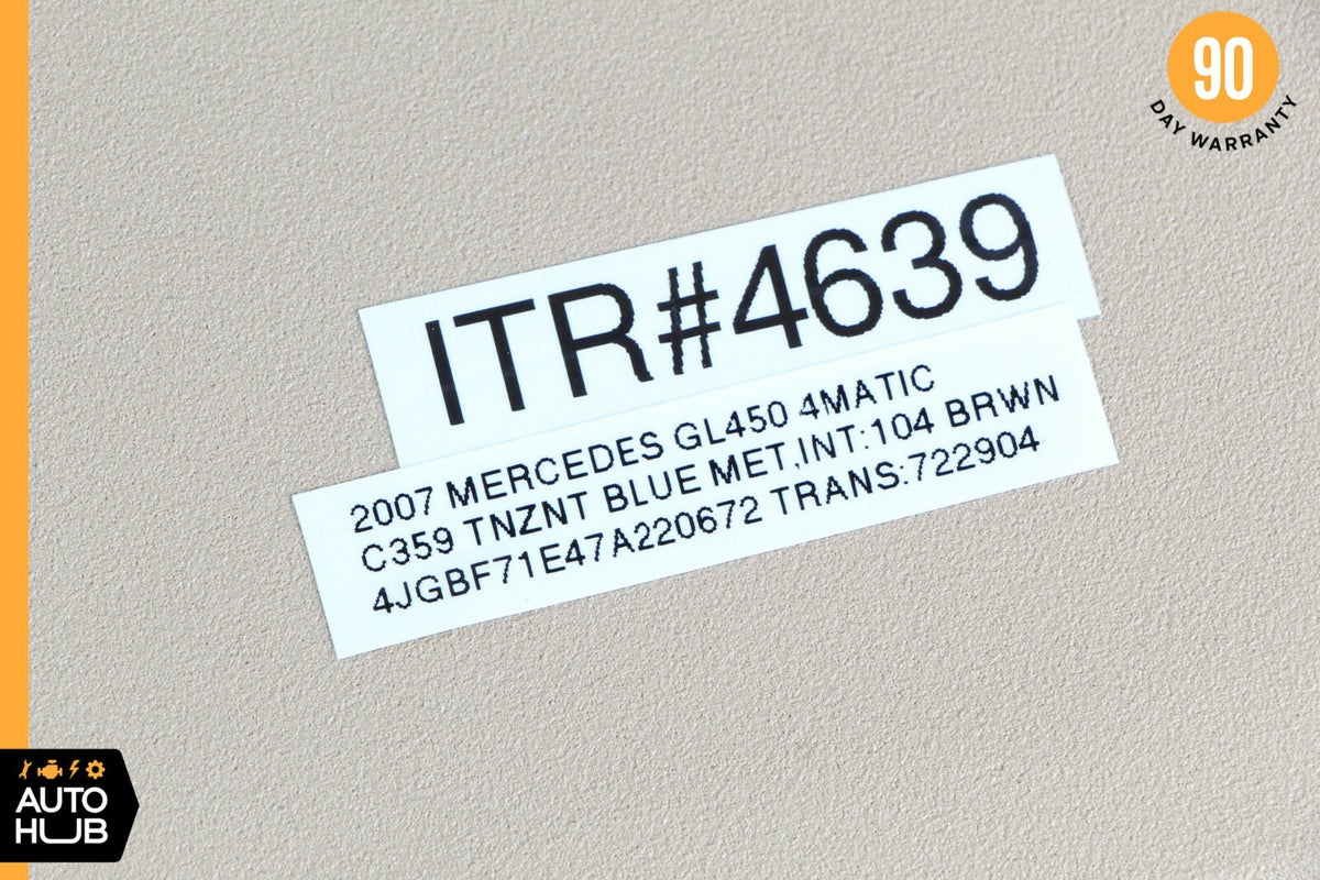 06-12 Mercedes X164 GL450 ML450 Sun Visor Sunvisor Left Driver Side Brown OEM - photo 12