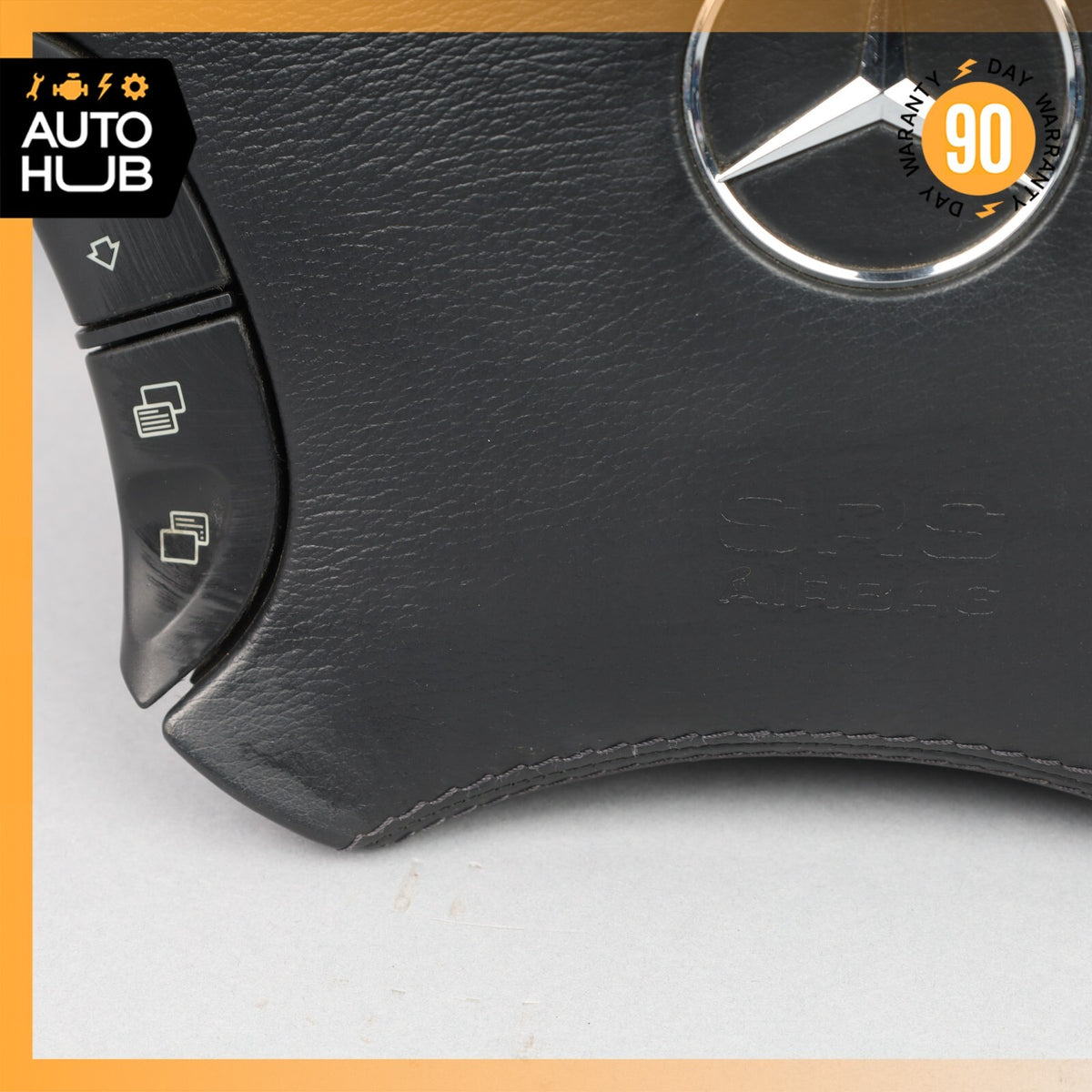 00-06 Mercedes W215 CL500 S350 CL55 AMG Steering Wheel Air Bag Airbag Black OEM - photo 4