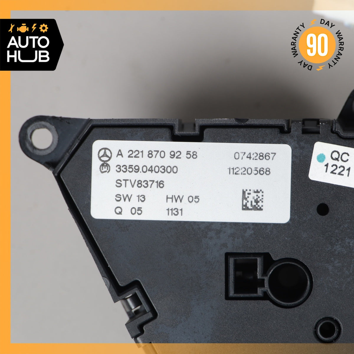 07-14 Mercedes W221 S550 CL550 Front Left Driver Seat Control Memory Switch OEM - photo 14