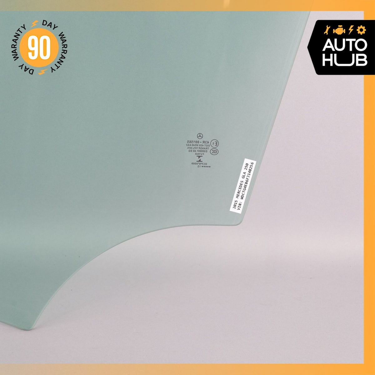 15-20 Mercedes X156 GLA250 Front Right Side Door Window Glass OEM - photo 15