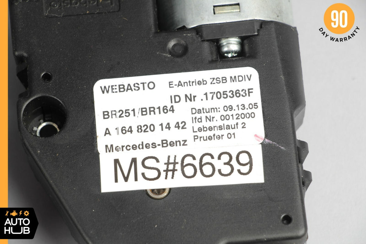 06-13 Mercedes X164 ML450 GL550 Panoramic Sunroof Sun Roof Motor Set of 3 OEM - photo 12