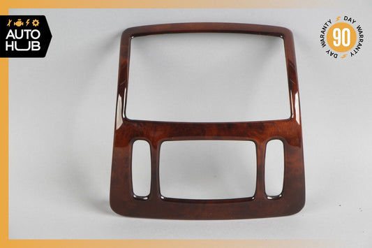 00-06 Mercedes W220 S600 S55 AMG Rear Center Console A/C Air Vent Trim Wood OEM - photo 1