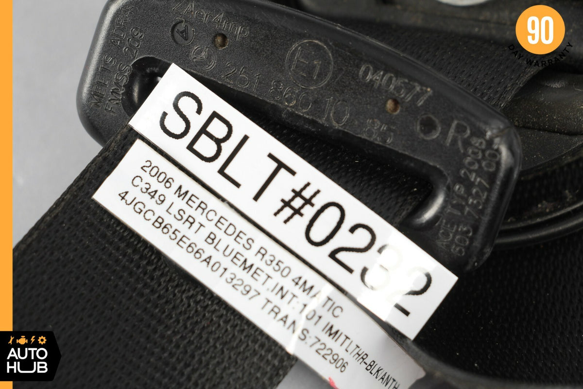 06-13 Mercedes W164 ML500 R350 Seat Belt Seatbelt Front Right Passenger Side OEM - photo 10