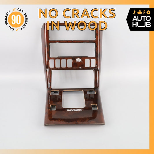 90-02 Mercedes R129 SL500 300SL SL600 Center Console Trim Bezel Wood OEM 72k - photo 1