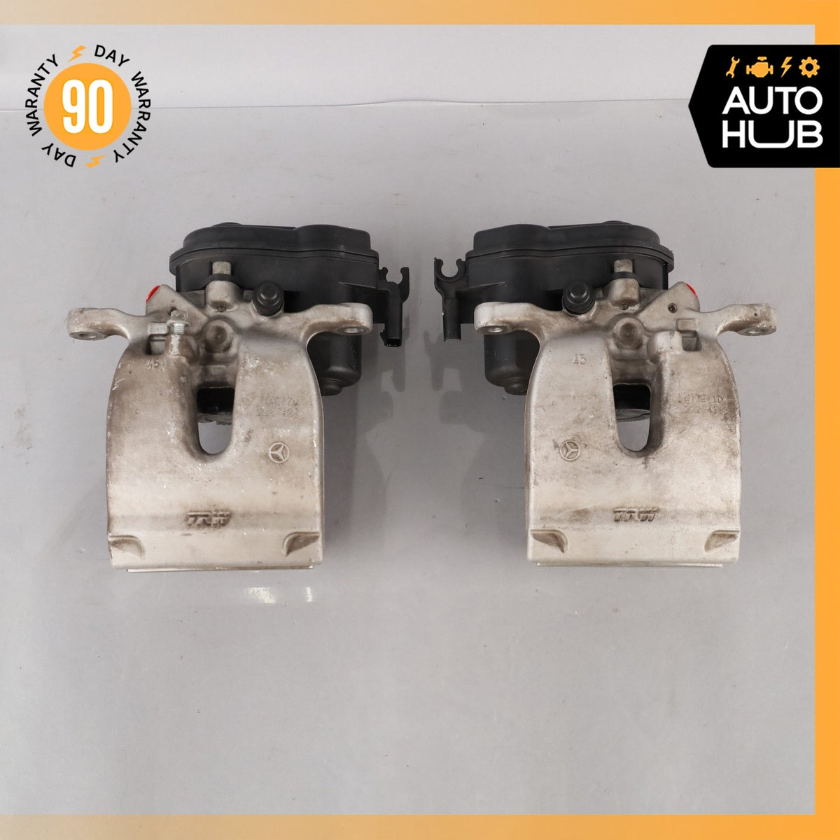 Mercedes W222 S450 S560 Rear Left & Right Brake Calipers Set w/ Actuator OEM 44k - photo 3