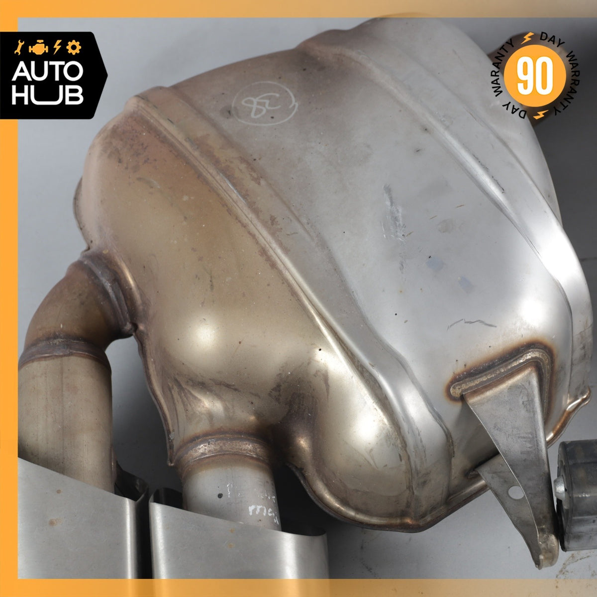 15-18 Porsche Macan 95B Turbo Exhaust Left & Right Muffler Tips Set w/ Valve OEM - photo 7