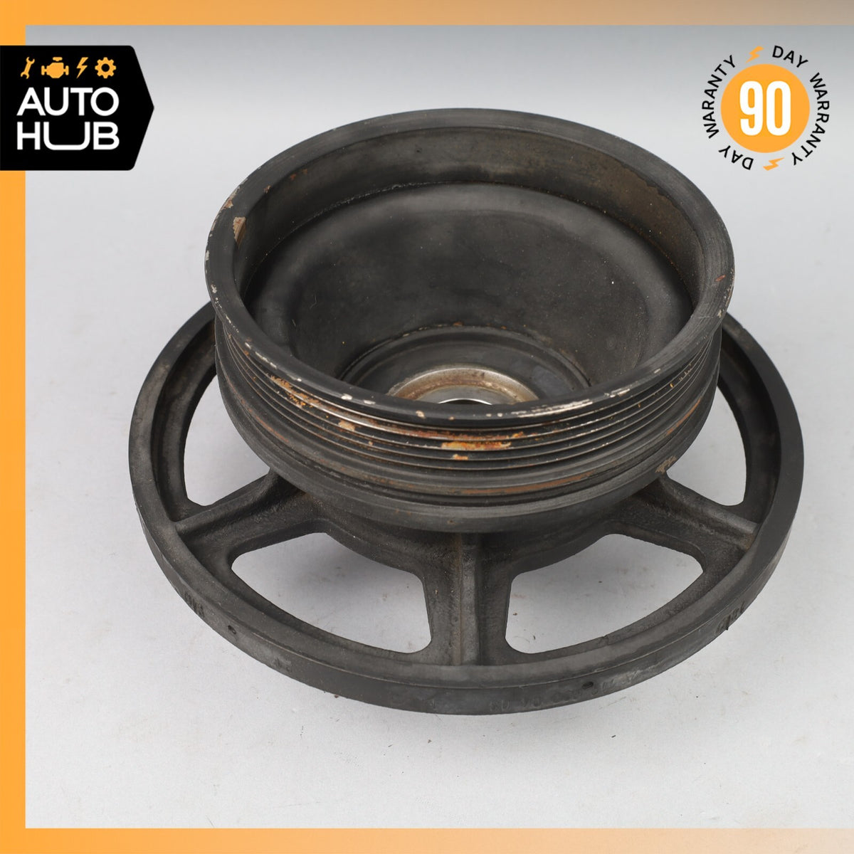 90-99 Mercedes R129 SL500 Engine Motor Crankshaft Pulley Harmonic Balancer OEM - photo 8