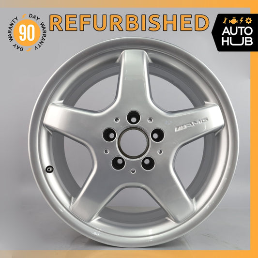 Mercedes W208 CLK430 SLK320 7.5 x 17 17" Front Wheel Rim Chrome 1704011302 OEM - photo 1