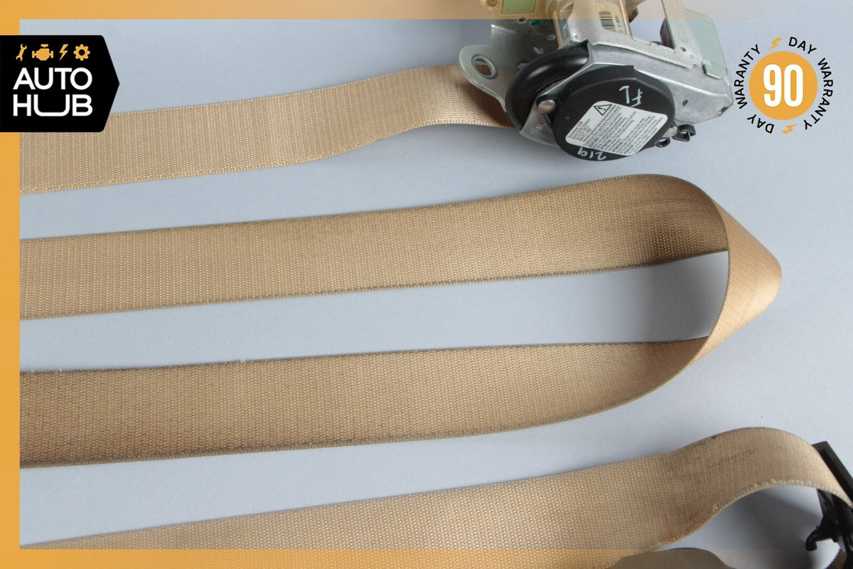 06-09 Mercedes W219 CLS55 E63 AMG Front Left Driver Side Seat Belt Beige OEM - photo 4