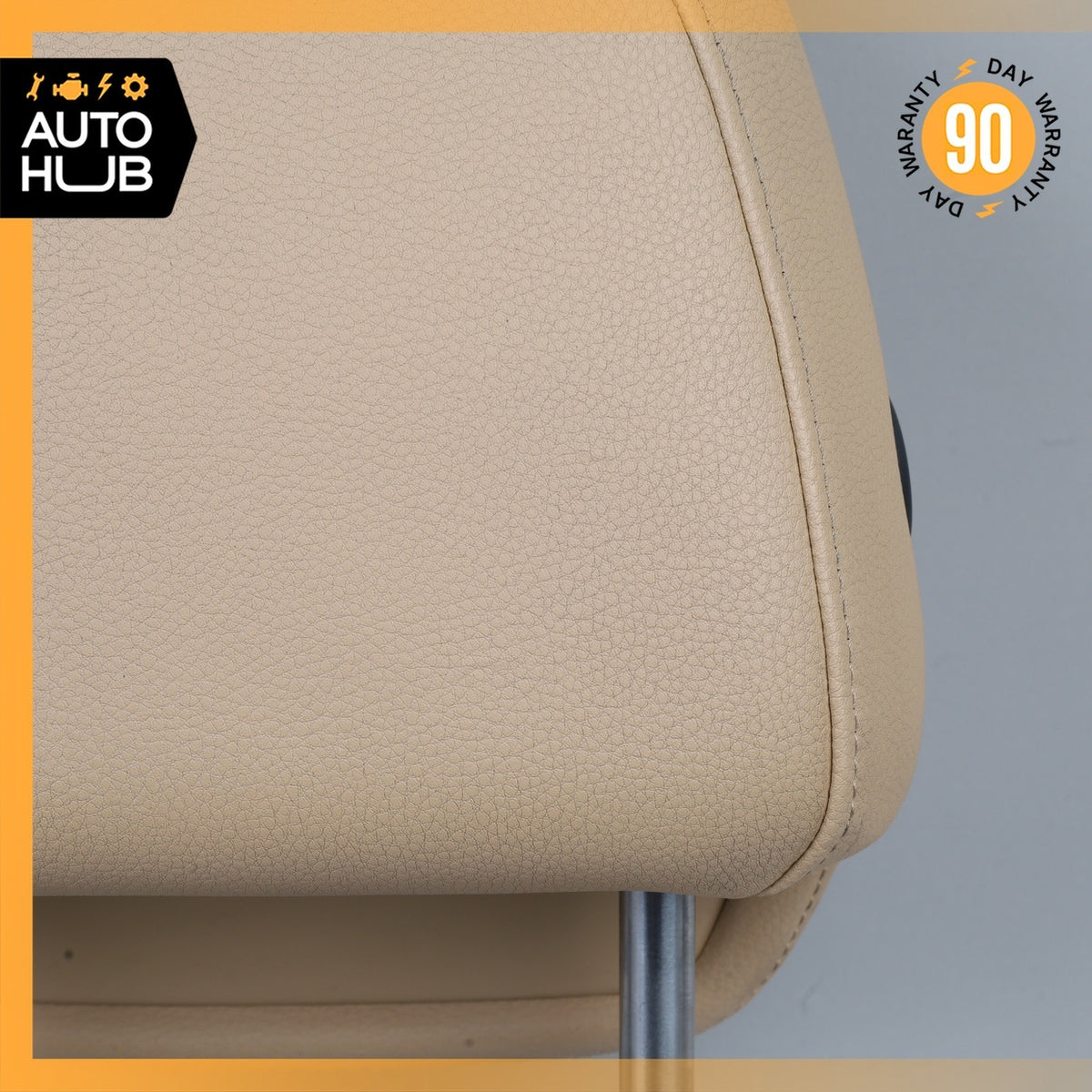 11-14 Porsche Cayenne 958 Hybrid S Front Right Side Headrest Head Rest Beige OEM - photo 12