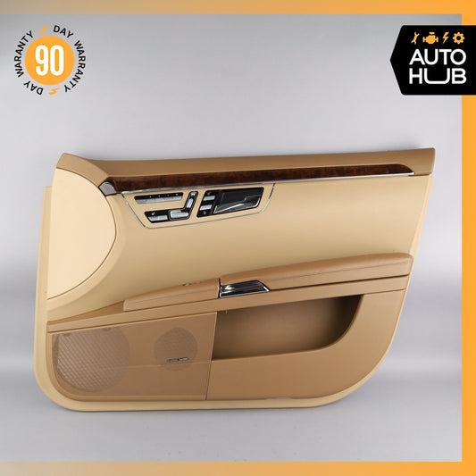 10-13 Mercedes W221 S550 S63 AMG Front Right Side Interior Door Panel Beige OEM - photo 1