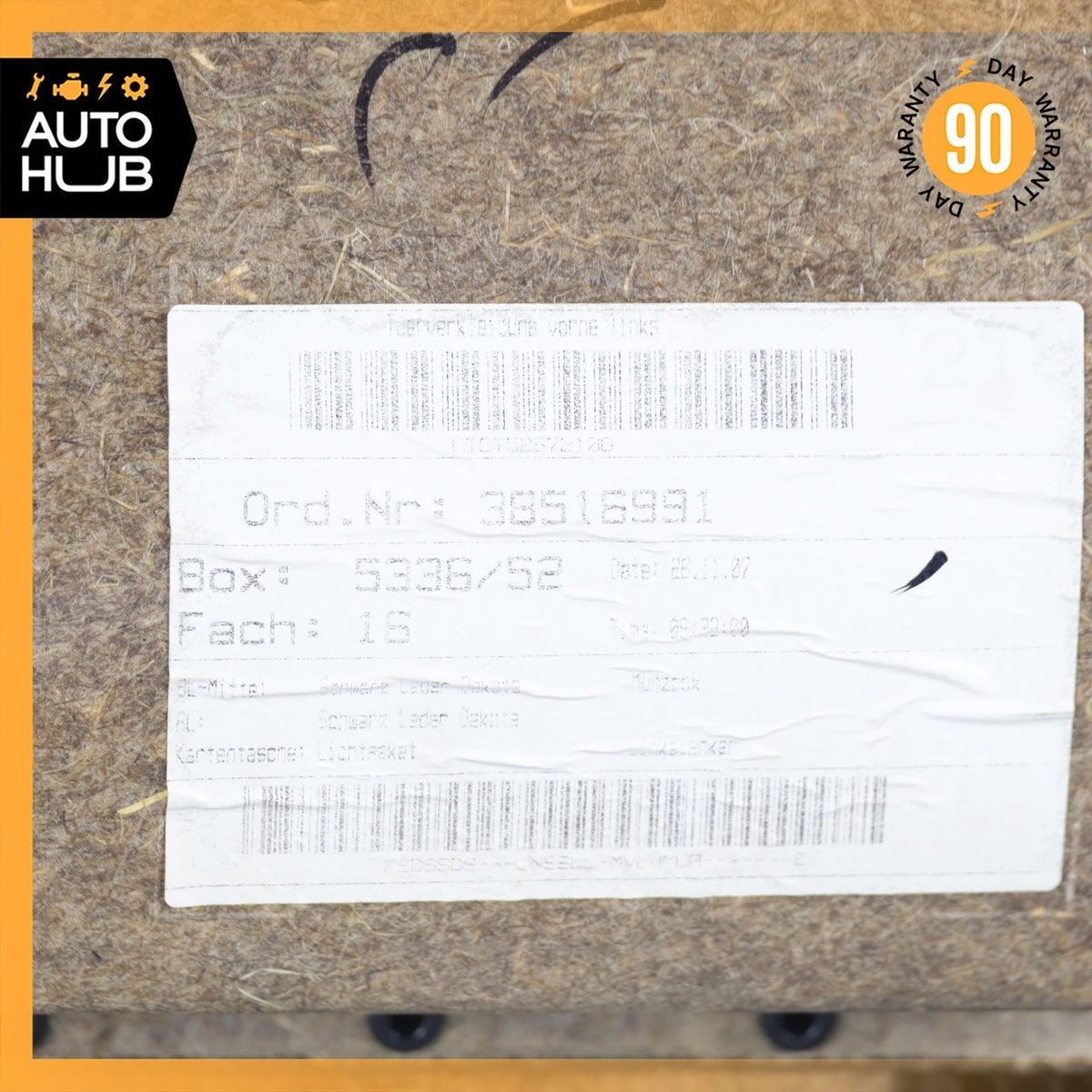 08-10 BMW E60 550i 528i Front Left Driver Side Interior Door Panel w/ Airbag OEM - photo 18