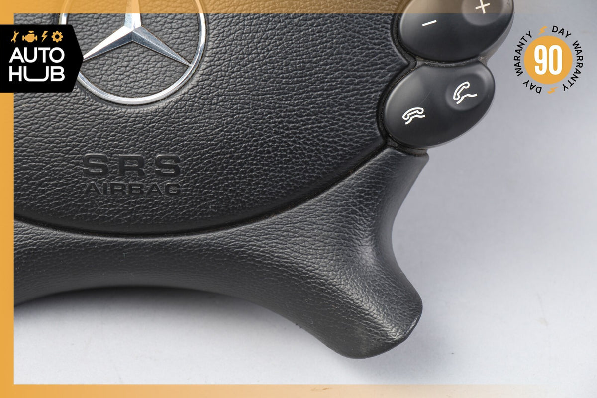 Mercedes R230 SL500 SL55 AMG CLK500 E350 Steering Wheel Airbag Air Bag Black OEM - photo 4