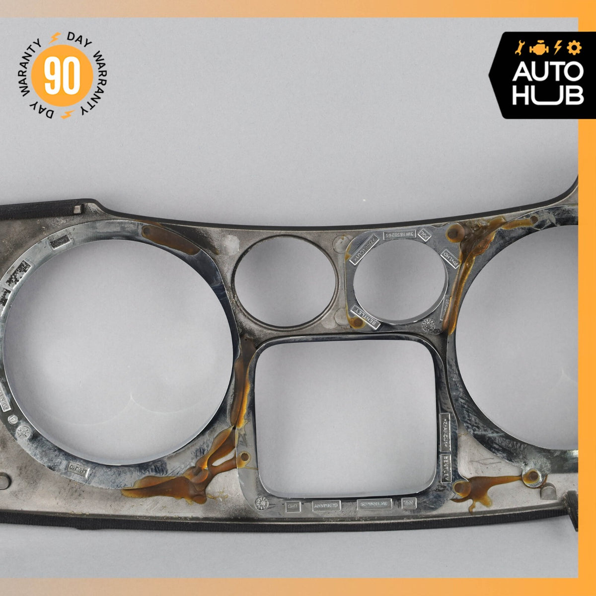 03-13 Bentley Continental Flying Spur Dash Panel Speedometer Bezel Trim OEM 67k - photo 8