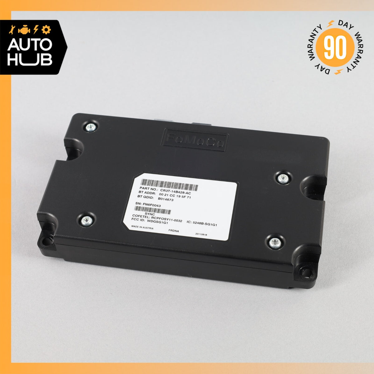 2012 Ford Mustang Shelby GT500 Voice Communication Control Module OEM 12k - photo 2