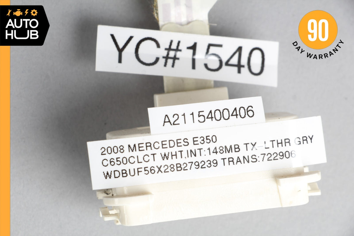 03-09 Mercedes W211 E350 E500 E320 Rear Left Driver Side Door Wire Harness OEM - photo 12