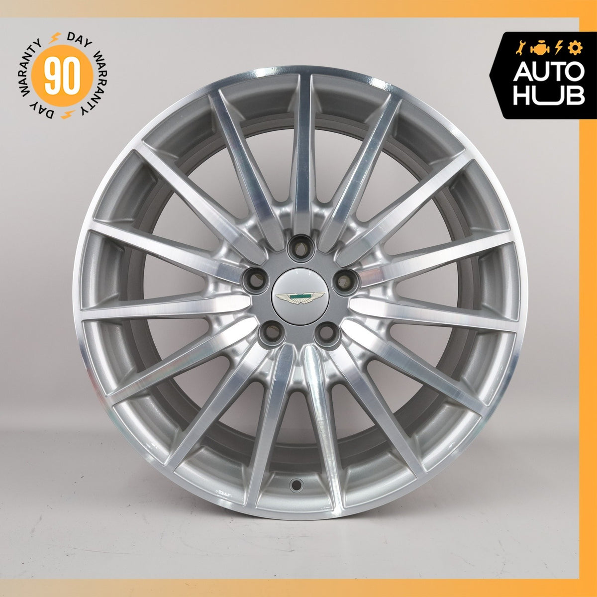Aston Martin DB9 8.5 x 19 19" Front Wheel Rim Silver 4G431007FA OEM - photo 2