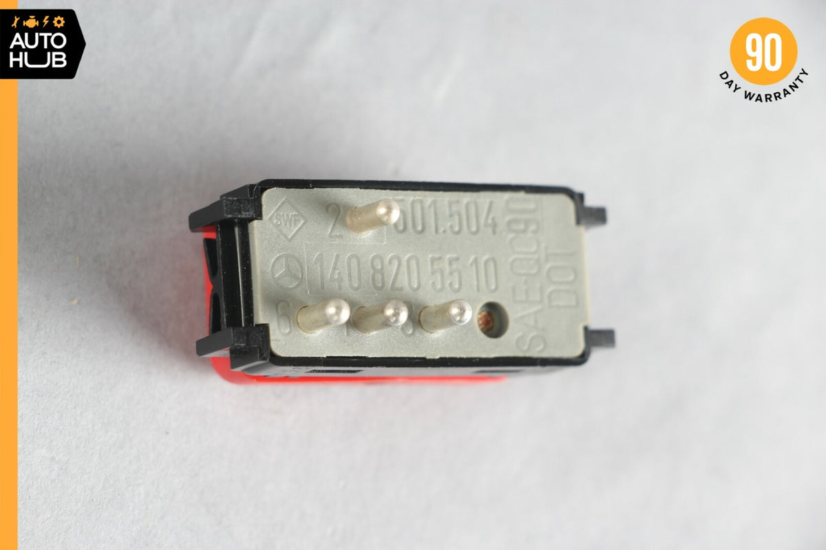 90-95 Mercedes R129 SL500 S500 Hazard Warning Light Switch Button OEM 80k - photo 6