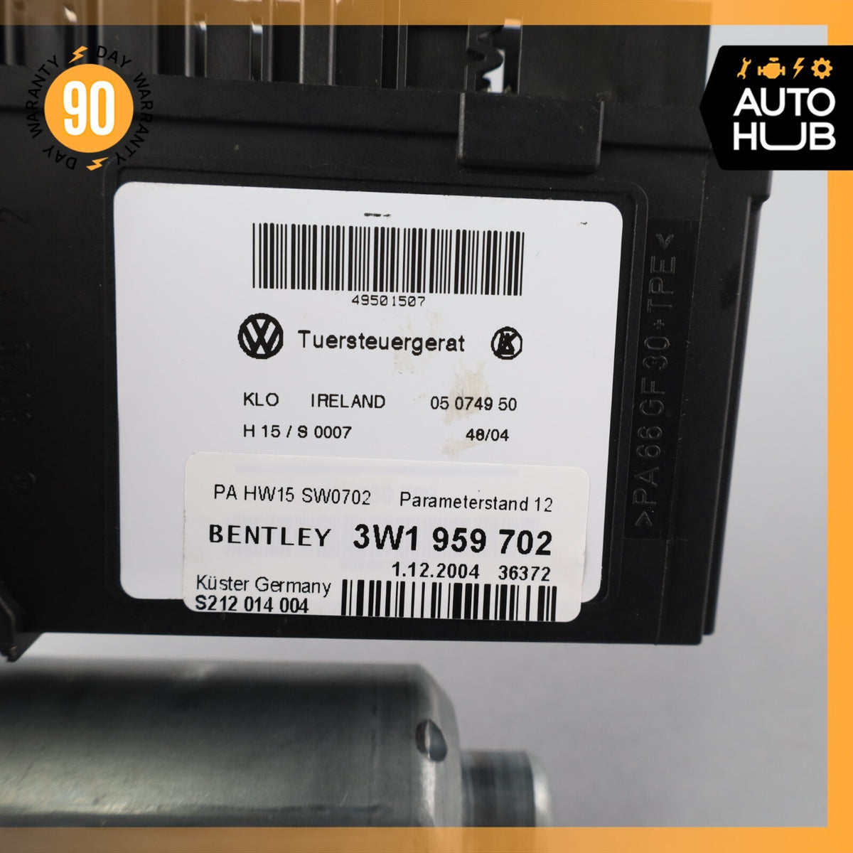03-05 Bentley Continental GT Coupe Front Right Door Window Regulator Motor 53k - photo 9