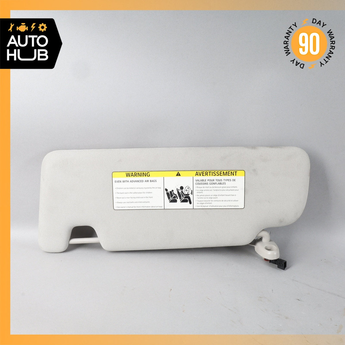 14-21 BMW i3 I01 Right Passenger Side Sunvisor Sun Visor Beige OEM - photo 1
