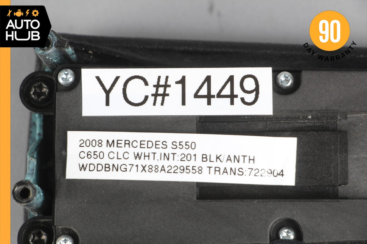 07-09 Mercedes W221 S550 S450 Rear Right Side Window Control Switch Black OEM - photo 12