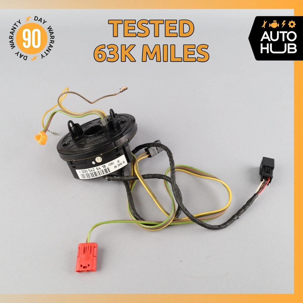 93-02 Mercedes W140 CL600 SL500 Steering Column Angle Sensor Clock Spring OEM - photo 1