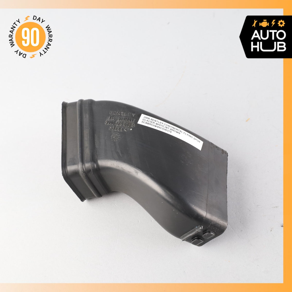 03-12 Bentley Continental Flying Spur Right Side Air Intake Hose Pipe OEM 58k - photo 1