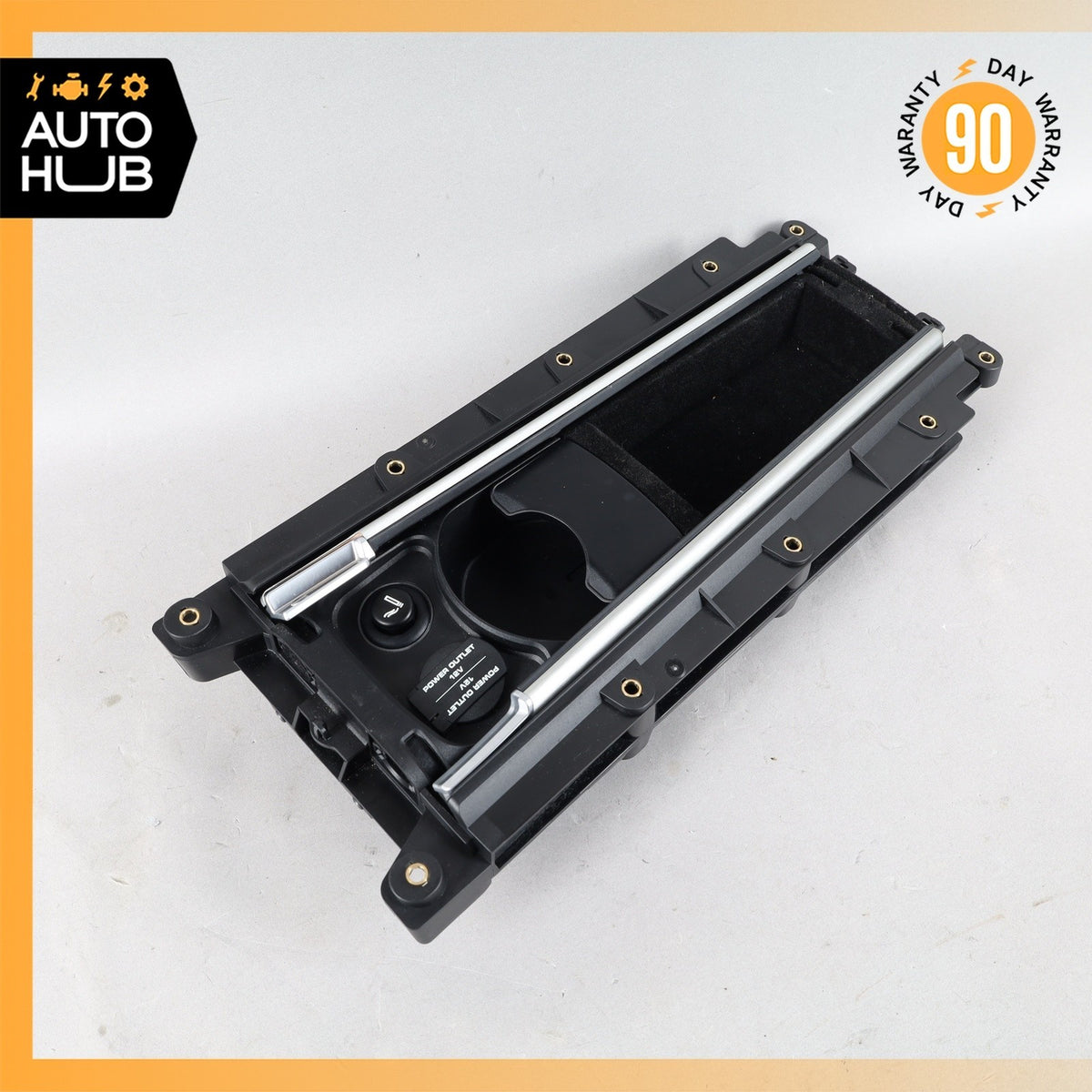 10-16 Porsche Panamera 970 Rear Center Console Storage Compartment Aluminium OEM - photo 10