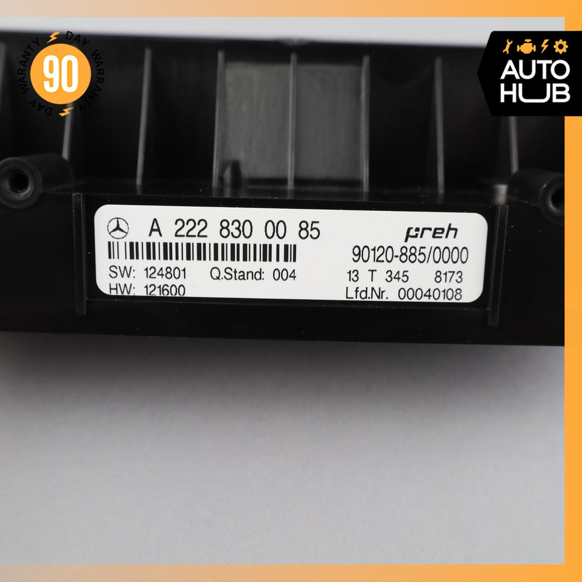 2014 Mercedes W222 S63 AMG Rear A/C Heater Climate Control Switch OEM - photo 11