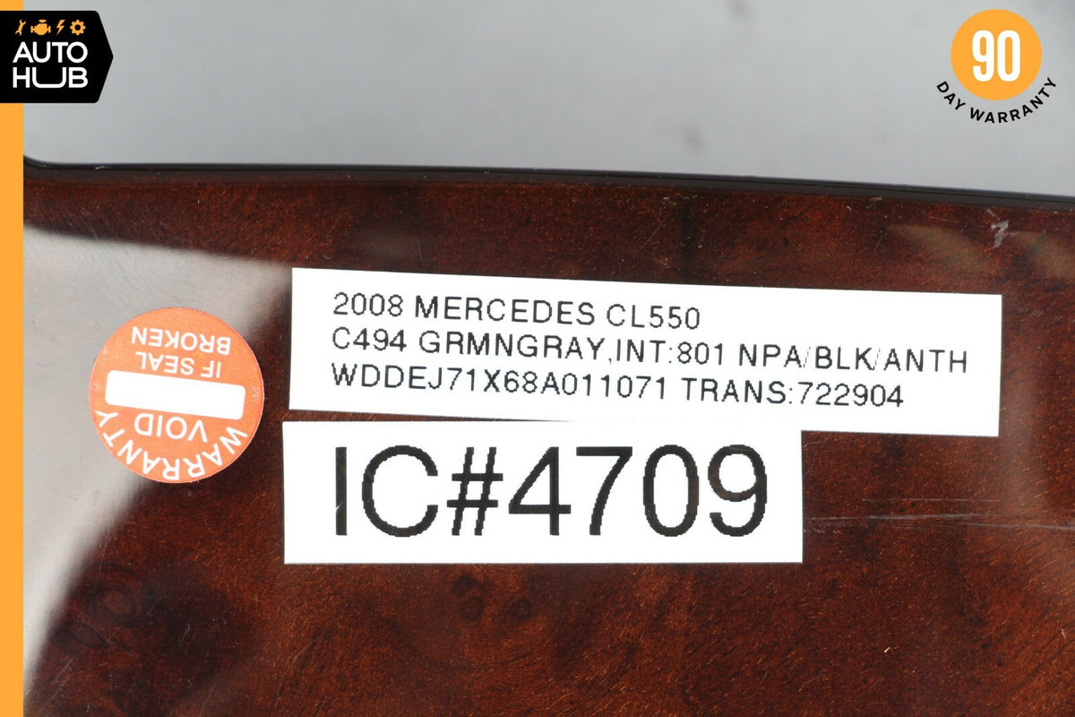 07-14 Mercedes W216 CL550 CL63 Center Console Command Unit Radio Bezel Trim OEM - photo 11
